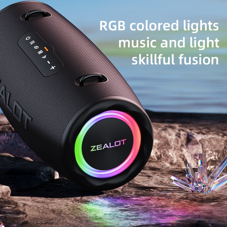 Zealot S87 80W Portable Outdoor Bluetooth Speaker with RGB Light(Blue)