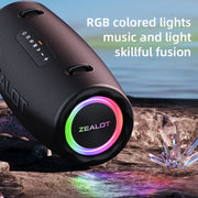 Zealot S87 80W Portable Outdoor Bluetooth Speaker with RGB Light(Blue)