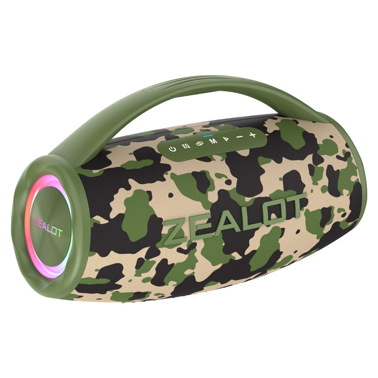 Zealot S97 80W Outdoor Portable RGB Light Bluetooth Speaker(Camouflage)