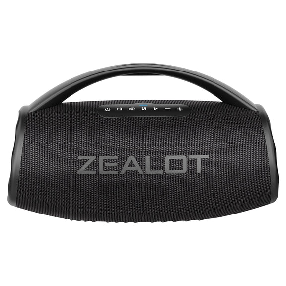 Zealot S97 80W Outdoor Portable RGB Light Bluetooth Speaker(Black)