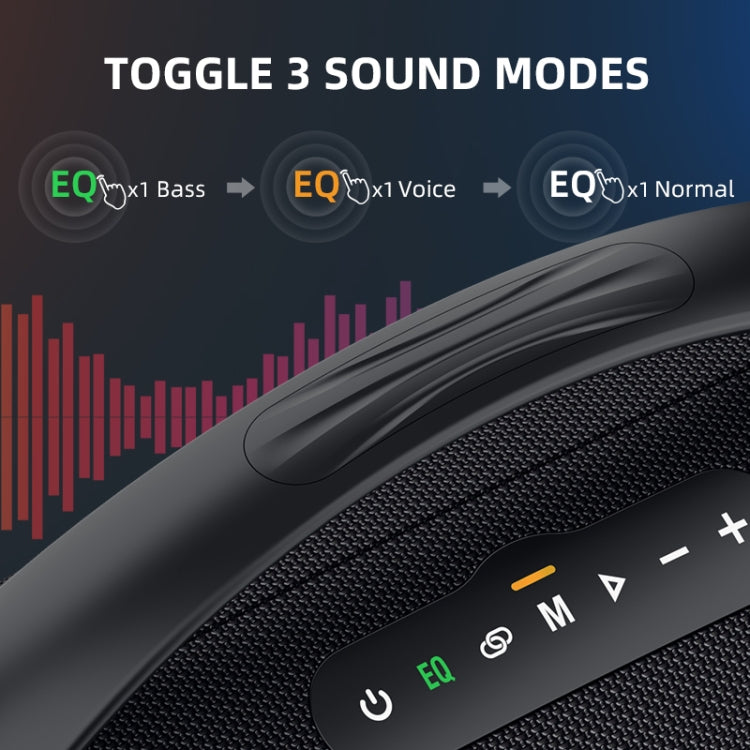 Zealot S97 80W Outdoor Portable RGB Light Bluetooth Speaker(Grey)
