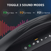 Zealot S97 80W Outdoor Portable RGB Light Bluetooth Speaker(Grey)