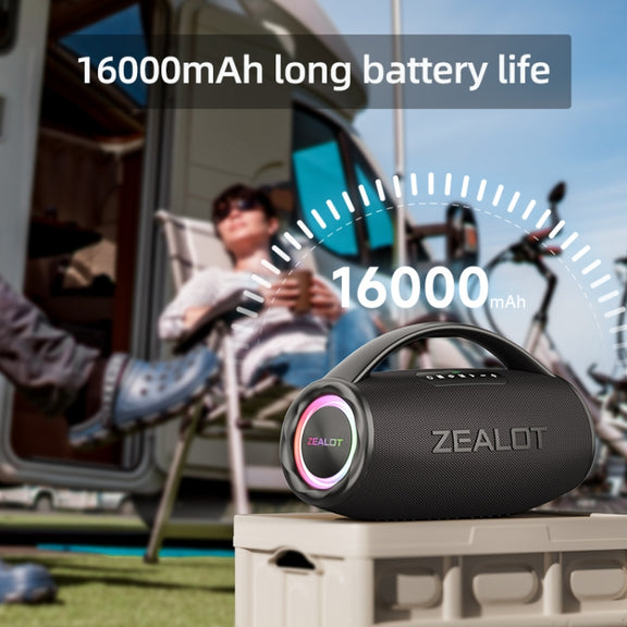 Zealot S97 80W Outdoor Portable RGB Light Bluetooth Speaker(Blue)