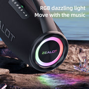 Zealot S97 80W Outdoor Portable RGB Light Bluetooth Speaker(Blue)