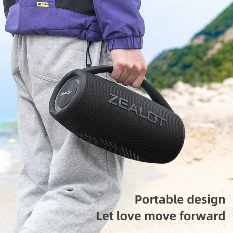 Zealot S97 80W Outdoor Portable RGB Light Bluetooth Speaker(Blue)
