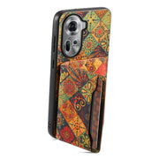 For OPPO Reno11 Global Card Slot Holder Phone Case(Autumn Yellow)