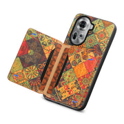 For OPPO Reno11 Global Card Slot Holder Phone Case(Autumn Yellow)