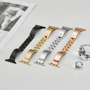 For Apple Watch SE 44mm Cross Bracelet Stainless Steel Watch Band(Silver)