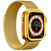 For Apple Watch Series 6 / 5 / 4 / SE 44mm Change to Ultra 49mm Alloy Watch Case(Gold)