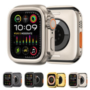 For Apple Watch Series 6 / 5 / 4 / SE 44mm Change to Ultra 49mm Alloy Watch Case(Black)