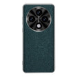 For OPPO A3 Pro Silver Edge Cross Texture PU Leather Phone Case(Dark Green) - OPPO Cases by PMC TechLife | Online Shopping South Africa | PMC TechLife | Buy Now Pay Later Mobicred