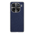 For vivo iQOO 12 Pro Silver Edge Cross Texture PU Leather Phone Case(Sapphire Blue) - iQOO 12 Pro Cases by PMC TechLife | Online Shopping South Africa | PMC TechLife | Buy Now Pay Later Mobicred
