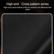 For vivo iQOO Neo9 Silver Edge Cross Texture PU Leather Phone Case(Red)
