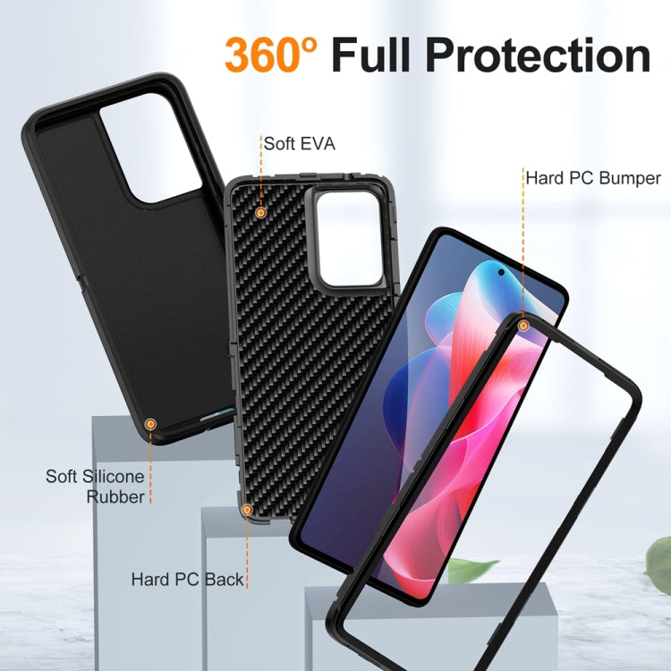 For Motorola Moto G Play 5G 2024 Life Water-resistant Rugged PC + Silicone Phone Case(Black)