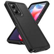 For Motorola Moto G Stylus 5G 2024 Life Water-resistant Rugged PC + Silicone Phone Case(Black)