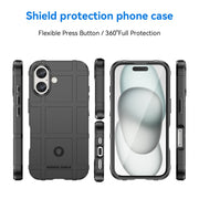 For iPhone 16 Pro Max Full Coverage Shockproof TPU Phone Case(Black)