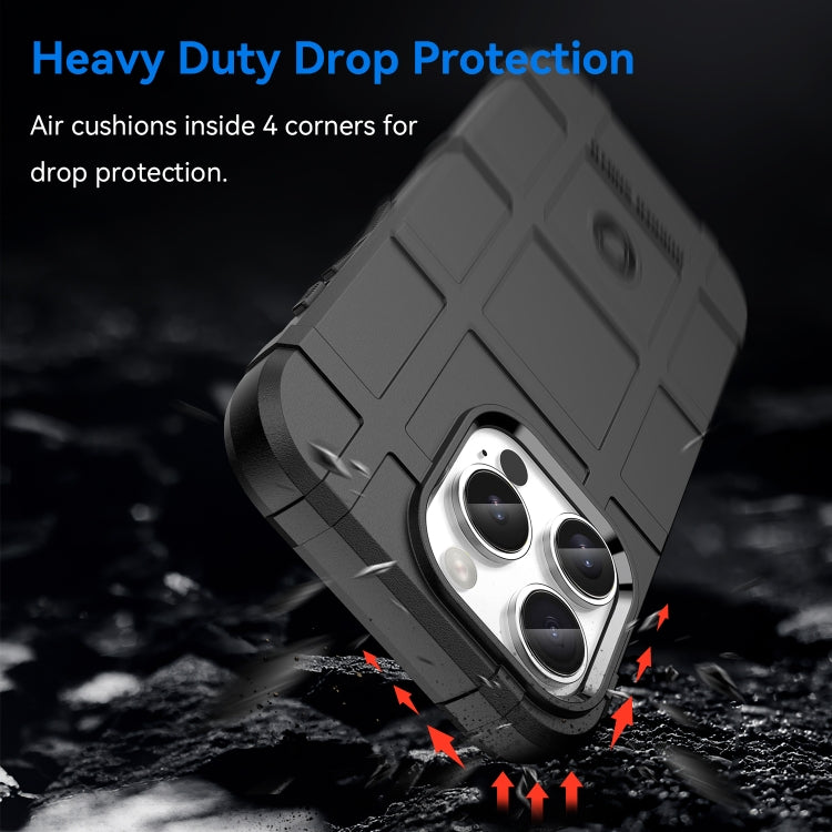 For iPhone 16 Pro Full Coverage Shockproof TPU Phone Case(Black)