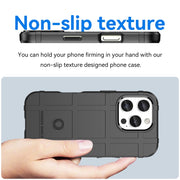 For iPhone 16 Pro Full Coverage Shockproof TPU Phone Case(Black)