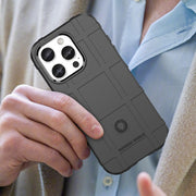For iPhone 16 Pro Full Coverage Shockproof TPU Phone Case(Black)