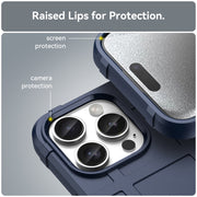 For iPhone 16 Pro Full Coverage Shockproof TPU Phone Case(Blue)