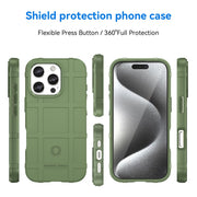 For iPhone 16 Pro Full Coverage Shockproof TPU Phone Case(Green)