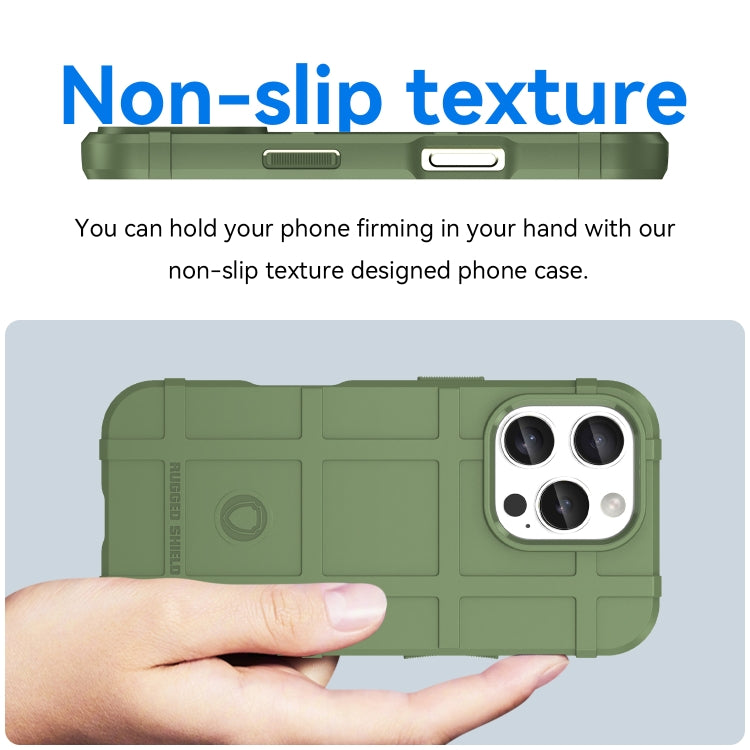 For iPhone 16 Pro Full Coverage Shockproof TPU Phone Case(Green)