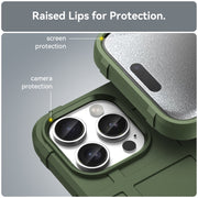For iPhone 16 Pro Full Coverage Shockproof TPU Phone Case(Green)