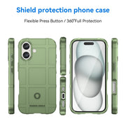 For iPhone 16 Plus Full Coverage Shockproof TPU Phone Case(Green)
