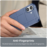 For iPhone 16 Full Coverage Shockproof TPU Phone Case(Blue)