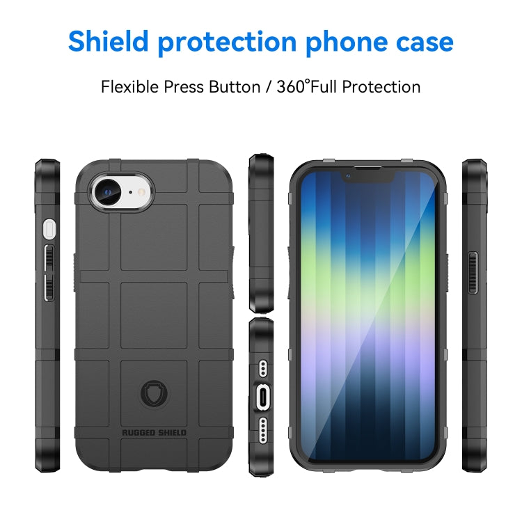 For iPhone SE 2024 Full Coverage Shockproof TPU Phone Case(Black)