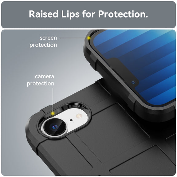 For iPhone SE 2024 Full Coverage Shockproof TPU Phone Case(Black)