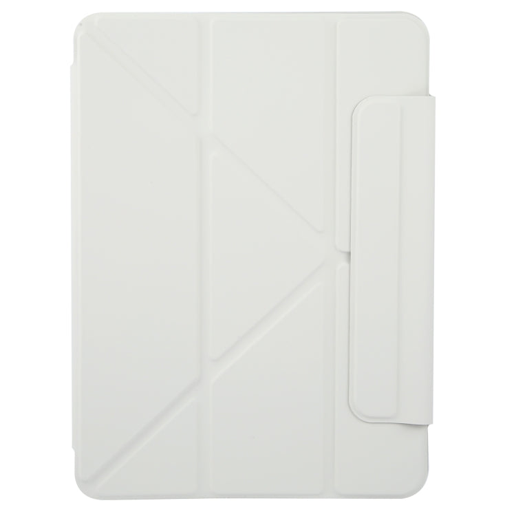 For iPad Pro 13 2024 Y-Shape Double-sided Clip Magnetic Smart Tablet Case(Light Grey)