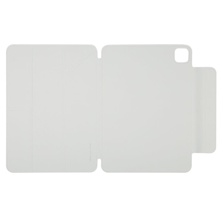 For iPad Pro 13 2024 Y-Shape Double-sided Clip Magnetic Smart Tablet Case(Light Grey)