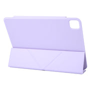 For iPad Pro 13 2024 Y-Shape Double-sided Clip Magnetic Smart Tablet Case(Purple)