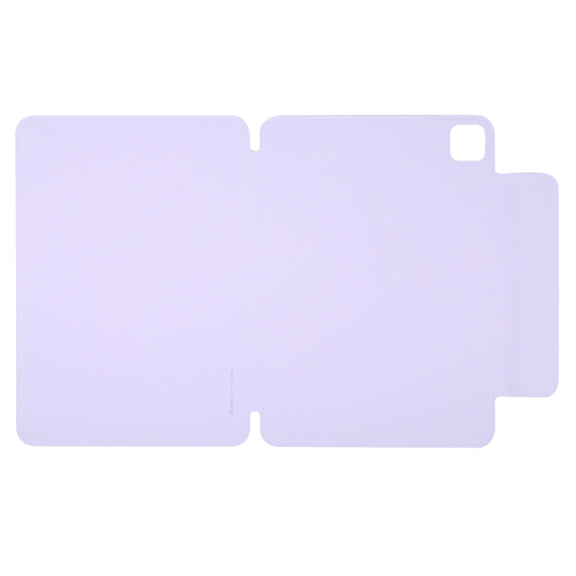 For iPad Pro 13 2024 Y-Shape Double-sided Clip Magnetic Smart Tablet Case(Purple)