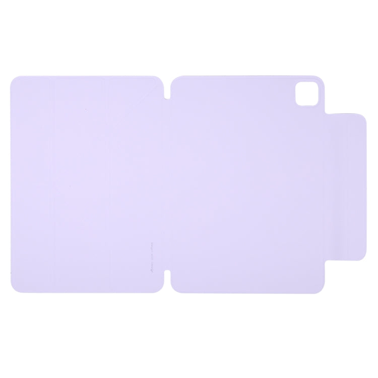 For iPad Pro 13 2024 Y-Shape Double-sided Clip Magnetic Smart Tablet Case(Purple)