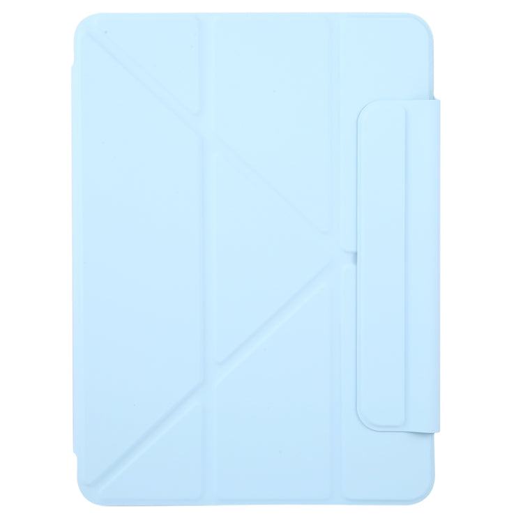 For iPad Pro 13 2024 Y-Shape Double-sided Clip Magnetic Smart Tablet Case(Blue)