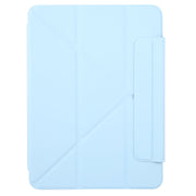 For iPad Pro 13 2024 Y-Shape Double-sided Clip Magnetic Smart Tablet Case(Blue)