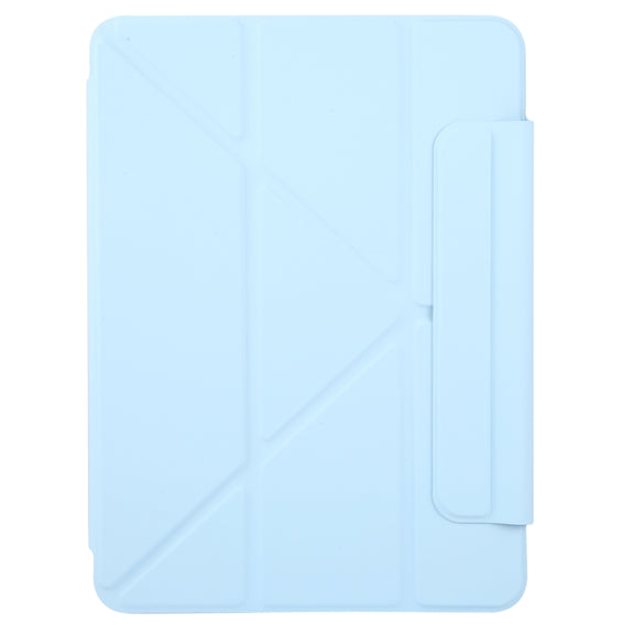 For iPad Pro 13 2024 Y-Shape Double-sided Clip Magnetic Smart Tablet Case(Blue)