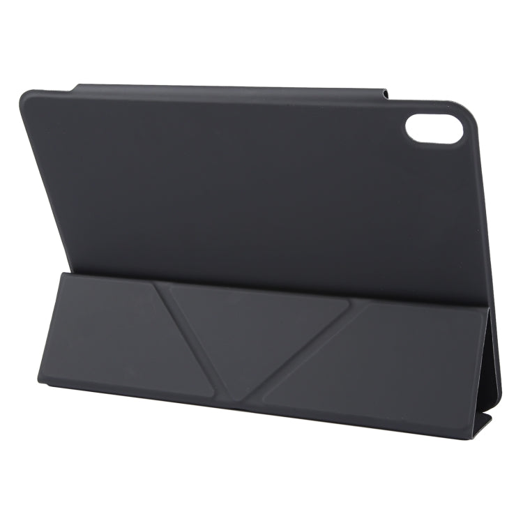 For iPad Air 13 2024 Y-Shape Double-sided Clip Magnetic Smart Tablet Case(Black)
