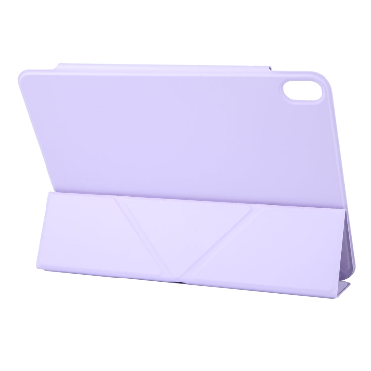 For iPad Air 13 2025 / 2024 Y-Shape Double-sided Clip Magnetic Smart Tablet Case(Purple)