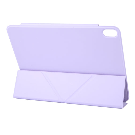 For iPad Air 13 2025 / 2024 Y-Shape Double-sided Clip Magnetic Smart Tablet Case(Purple)