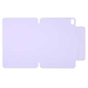 For iPad Air 13 2025 / 2024 Y-Shape Double-sided Clip Magnetic Smart Tablet Case(Purple)