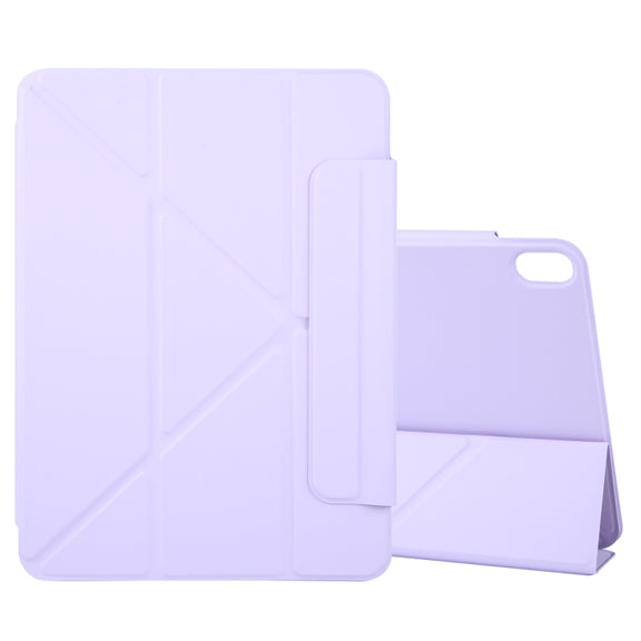 For iPad Air 13 2025 / 2024 Y-Shape Double-sided Clip Magnetic Smart Tablet Case(Purple)