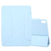For iPad Air 13 2024 Y-Shape Double-sided Clip Magnetic Smart Tablet Case(Blue)