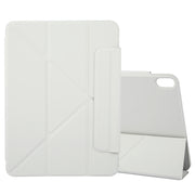 For iPad Air 11 2024 Y-Shape Double-sided Clip Magnetic Smart Tablet Case(Light Grey)