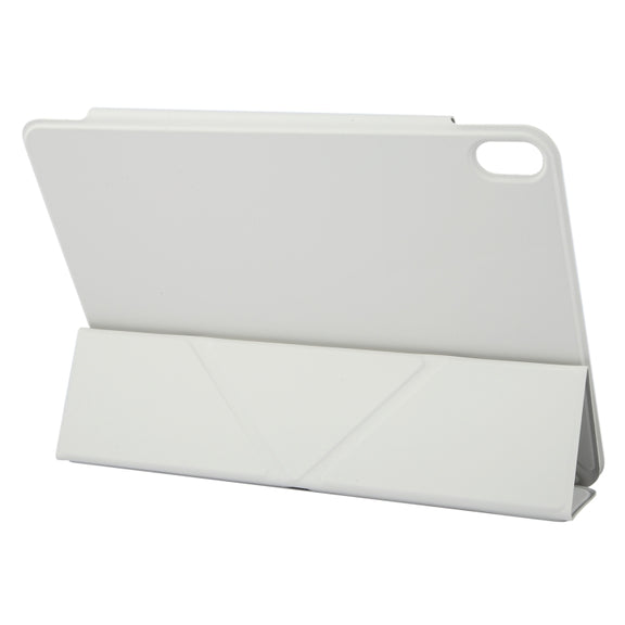 For iPad Air 11 2024 Y-Shape Double-sided Clip Magnetic Smart Tablet Case(Light Grey)
