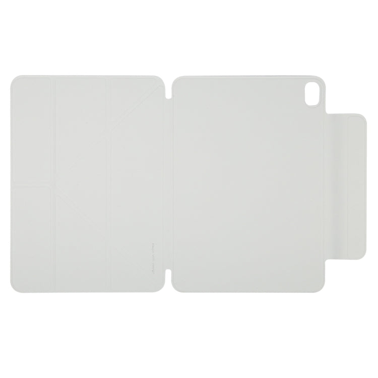 For iPad Air 11 2024 Y-Shape Double-sided Clip Magnetic Smart Tablet Case(Light Grey)