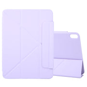 For iPad Air 11 2024 Y-Shape Double-sided Clip Magnetic Smart Tablet Case(Purple)