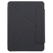 For iPad Pro 11 2024 Y-Shape Double-sided Clip Magnetic Smart Tablet Case(Black)